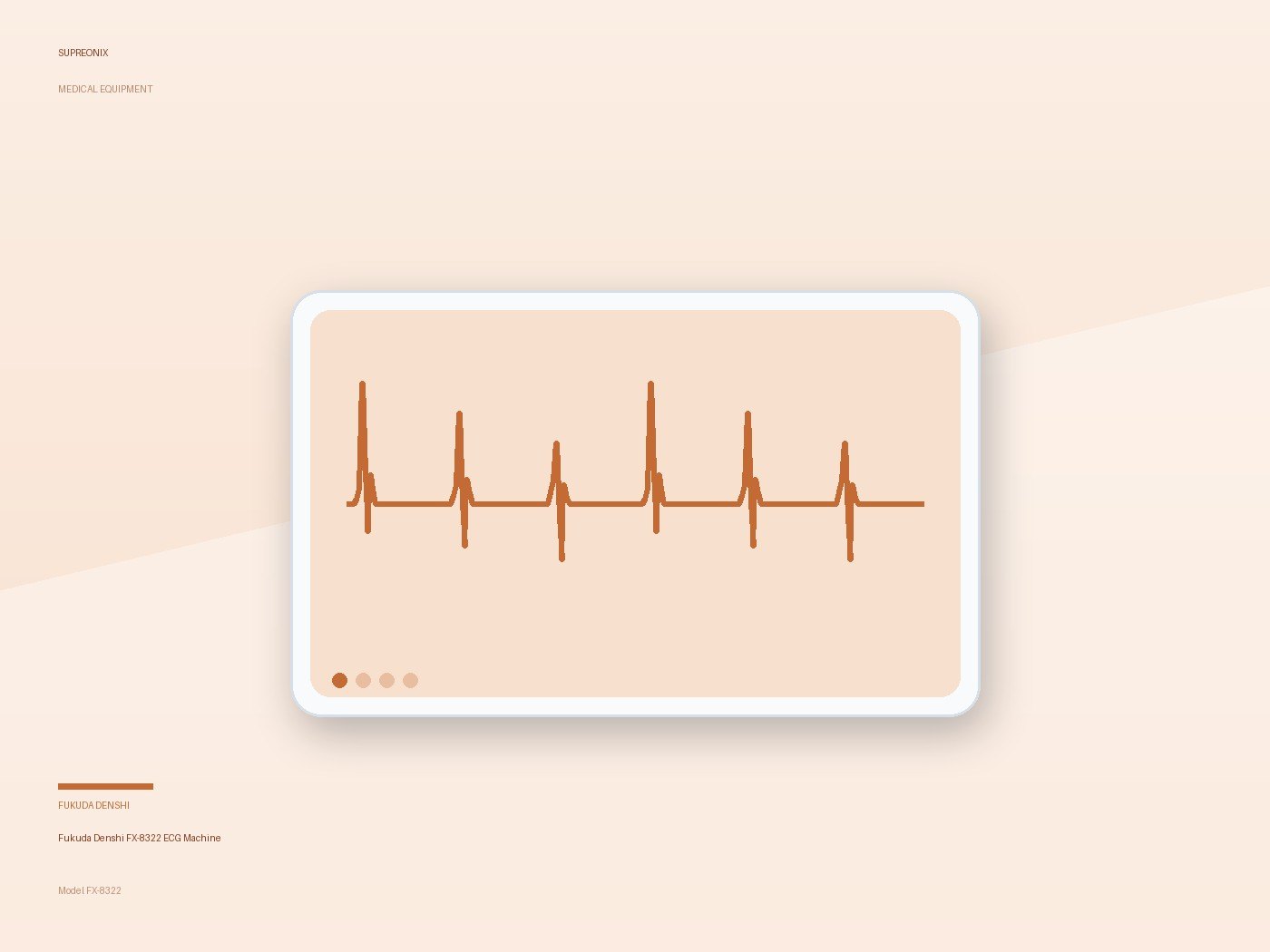 Fukuda Denshi FX-8322 ECG Machine
